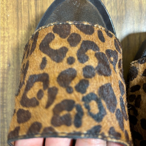 Jeffrey Campbell leather wooden platforms size 8.5 - Picture 7 of 7